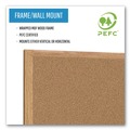 Bulletin Boards | MasterVision SB0420001233 36 in. x 24 in. Wood Frame Earth Cork Board - Tan/Oak image number 6