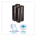 Trash Bags | Boardwalk H8046HKKR01 40 in. x 46 in. 45 gal. 0.6 mil Low-Density Waste Can Liners - Black (100/Carton) image number 2