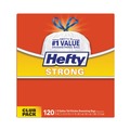 Trash Bags | Hefty E84574 23.75 in. x 27 in. 13 Gallon Strong Tall Kitchen Drawstring Bags - White (90/Box) image number 4