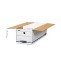 Mailing Boxes & Tubes | Bankers Box 00018 Liberty 9 in. x 24.25 in. x 7.5 in. Check and Form Boxes - White/Blue (12/Carton) image number 4