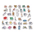 Arts & Crafts Supplies | Junior Learning Inc JL641 1.6 in. Tall Rainbow CVC Objects - White Background/Assorted Object Colors image number 3