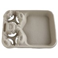 Cups and Lids | Chinet 20990 StrongHolder 8 oz. to 44 oz. Molded Fiber Cup/Food Tray - Beige (100/Carton) image number 3