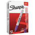 Permanent Markers | Sharpie 30008 Fine Bullet Tip Permanent Marker - Purple (1-Dozen) image number 0