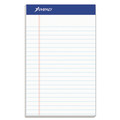 Notebooks & Pads | Ampad 20-154 5 x 8 Sheets (50) Recycled Narrow Rule Writing Pads - Politex Green Kelsu Headband/White Sheets (1-Dozen) image number 0