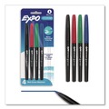 Washable Markers | EXPO 2134341A Vis-A-Vis Fine Bullet Tip Wet Erase Marker - Assorted Colors (4/Set) image number 7