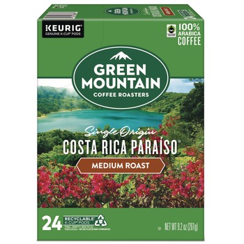 Green Mountain Coffee 5000346538 K-Cup Pods - Costa Rica Paraiso (24/Box)