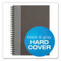 Notebooks & Pads | TOPS 25332 Royale 11.75 in. x 8.25 in. Sheets 1-Subject Medium/College Rule Wirebound Business Notebooks - Black/Gray Cover image number 3