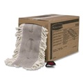 Mops | Rubbermaid Commercial FGM15000WH00 5 in. x 40 ft. Cotton Cut To Length Dust Mops - White - 1 Roll image number 2