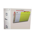 Wall Files | Storex 70325U06C 16 in. x 4 in. x 7 in. Unbreakable Magnetic Wall Legal/Letter File - Clear image number 2