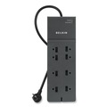 Surge Protectors | Belkin BE108000-08-CM 2500 J 8 AC Outlets 8 ft. Cord Home/Office Surge Protector - Black image number 2