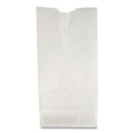 Paper Bags | Ross & Wallace Paper Products 120306500PK/BL 5.88 in. x 3.63 in. x 11 in. #6 Size Grocery Paper Bags - White (500/Bundle) image number 0