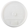Just Launched | Dart 16UL Sip-Thru Lid Plastic Lids for 16 oz. Hot/Cold Foam Cups - White (1000/Carton) image number 1