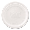  | Eco-Products EP-PCLID Compostable PLA Plastic Portion Cup Lids Fits 2 oz. to 4 oz. Portion Cups - Clear (2000/Carton) image number 0