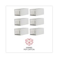 Universal | Universal 9523401 14 in. x 25.5 in. x 11.5 in. Heavy-Duty Letter File Storage Drawers - White (6/Carton) image number 3