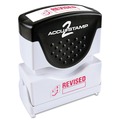 Stamps & Stamp Supplies | ACCUSTAMP2 035587 1.63 in. x 0.5 in. REVISED Pre-Inked Shutter Stamp - Red image number 0