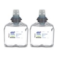 Hand Sanitizers | PURELL 5391-02 1200 mL TFX Green Certified Instant Hand Sanitizer Foam Refill - Clear (2/Carton) image number 0