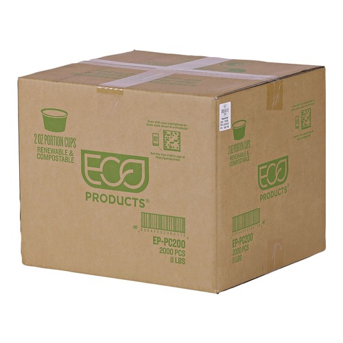  | Eco-Products EP-PC200 2 oz. Compostable Portion Cups (2000/Carton) image number 0