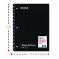 Notebooks & Pads | Universal UNV66614 10.5 in. x 8 in. 1-Subject Medium/College Rule Wirebound Notebook - Assorted Cover Colors (4/Pack) image number 4