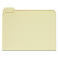 Just Launched | Universal UNV12115EE 1/5-Cut Assorted Top Tab File Folders - Letter Size, Manila (100/Box) image number 1