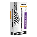Pens | Zebra 44110 Jimnie Medium 0.7 millimeter Stick Gel Pen - Black Ink/Clear/Black Barrel (1-Dozen) image number 0