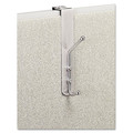 Wall Racks & Hooks | Safco 4167 Over-The-Panel Satin Aluminum/Chrome Double-Garment Hook image number 0