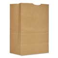  | Ross & Wallace Paper Products 110415 12 in. x 7 in. x 17 in. 75 lbs. Capacity 1/6 BBL Grocery Paper Bags - Kraft (400/Bundle) image number 0