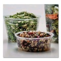 Food Trays, Containers, and Lids | Fabri-Kal 000000000009505102 4.6 in. Diameter x 3 in. h 16 oz Microwavable Plastic Deli Containers - Clear (500/Carton) image number 3