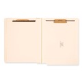 File Folders | Smead 26825 2 in. Expansion 4-Fastener End Tab Classification Folders - Letter Size/Manila Exterior (10/Box) image number 1