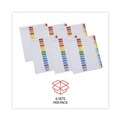 Dividers & Tabs | Universal UNV24808 11 in. x 8.5 in. 15-Tab Deluxe Table of Contents Dividers for Printers - White (6/Pack) image number 3