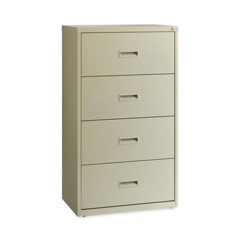 Hirsh Industries 14956 30 in. x 18.62 in. x 52.5 in. 4 Letter/Legal/A4-Size File Drawers Lateral File Cabinet - Putty