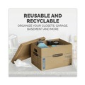 Boxes & Bins | Bankers Box 7718201 SmoothMove 17 in. x 21 in. x 17 in. Half Slotted Container Classic Moving/Storage Boxes - Large, Brown/Blue (5/Carton) image number 6