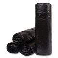 Trash Bags | Inteplast Group ECI385812K 38 in. x 58 in. 1.2 mil 60 gal Interleaved Roll Low-Density Commercial Can Liners - Black (10 Bags/Roll, 10 Rolls/Carton) image number 0