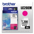 Ink & Toner | Brother LC20EM INKvestment 1,200 Page-Yield Super High-Yield Ink - Magenta image number 1