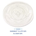 Cups and Lids | Boardwalk BWKPET910STRAWPK 9 oz. to 10 oz. Crystal-Clear Cold Cup Straw-Slot Lids - Clear (100/Pack) image number 5
