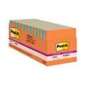 Back to School Sale | Post-it Notes Super Sticky 654-24SSAU-CP 3 in. x 3 in. Pads in Energy Boost Collection Colors (24 Pads/Pack) image number 0