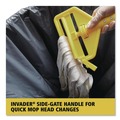 Mops | Rubbermaid Commercial FGH126000000 Invader 60 in. Aluminum Side-Gate Wet-Mop Handle - Gray/Yellow image number 6