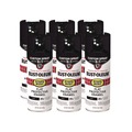 Painting | Rust-Oleum 376855 Stops Rust 5-in-1 Spray Paint, Flat Black, 12 oz Aerosol Can, 6/Carton image number 0