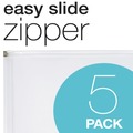 Envelopes & Mailers | Pendaflex 84190GW 10 in. x 13 in. Poly Zipper Closure Envelope - Clear (5/Pack) image number 1