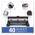 Staple Punches | Swingline A7074450E Heavy-Duty 2-To-4 9/32 in. Hole Punch with 40-Sheet Capacity - Black image number 2