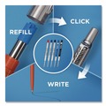 Pens | Parker 2076052 0.7 mm Medium Jotter Retractable Ballpoint Pen - Blue Ink, Royal Blue/Chrome Barrel image number 4