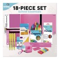 Arts & Crafts Supplies | enday 1315 Back to School Supplies Kit for Grades K-5 - Pink (1-Kit) image number 3