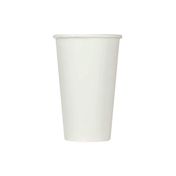 Karat C-KCP16W 16 oz. Double Poly Paper Cold Cups - White (1000/Carton)