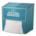 Food Wraps | Bagcraft P057014 14 x 14 Grease-Resistant Paper Wraps and Liners - White (4000/Carton) image number 0