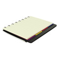 Notebooks & Pads | Filofax B115007U 8.25 in. x 5.81 in. Sheets 1-Subject Medium/College Rule Notebook - Black image number 3