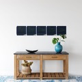Bulletin Boards | Boogie Board VT0260001 VersaTiles 8.25 in. x 8.25 in. Plastic Frame Memo Board - Black Surface/Blue Frame image number 3