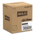 Cups and Lids | SOLO 374SI-0041 4 oz. Bistro Design Single-Sided Poly Paper Hot Cups (50/Pack, 20 Pack/Carton) image number 1