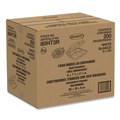 Just Launched | Dart 80HT3R 3-Compartment 7.5 in. x 8 in. x 2.3 in. Foam Hinged Lid Containers - White (200/Carton) image number 6