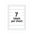 Labels | Avery 05215 0.69 in. x 3.44 in. Permanent File Labels - White (252/Pack) image number 3