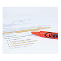 Highlighters | Avery 24050 HI-LITER Desk-Style Chisel Tip Highlighters - Fluorescent Orange Ink/Black Barrel (1-Dozen) image number 5