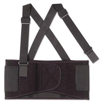 Ergodyne 11092 ProFlex 1650 Economy Elastic Back Support Brace, Small, 25-in to 30-in Waist, Black